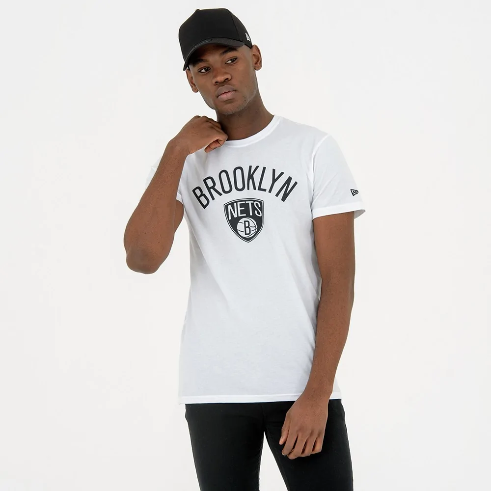 Camiseta Brooklyn Nets Team Logo, Blanco
