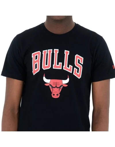 Camiseta Chicago Bulls Team Logo, Negro