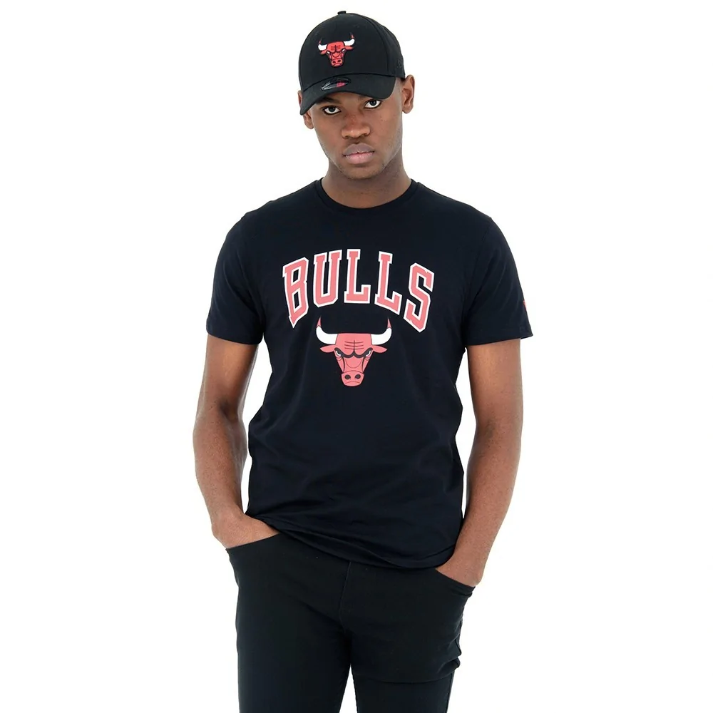 Camiseta Chicago Bulls Team Logo, Negro