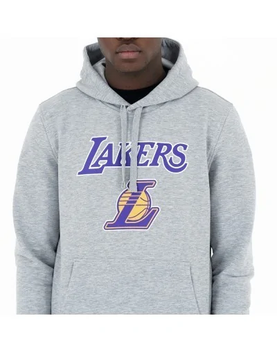 Sudadera estilo Pulóver L.A Lakers Team Logo, Gris