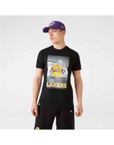 Camiseta Los Angeles Lakers Photographic Negro