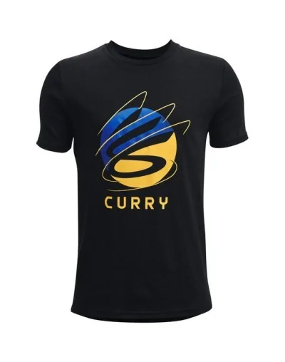 Camiseta UA Curry Symbol SS- Negra, Infantil