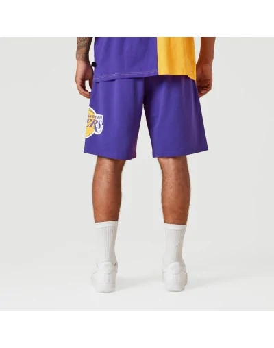 Pantalón corto Los Angeles Lakers New Era Púrpura