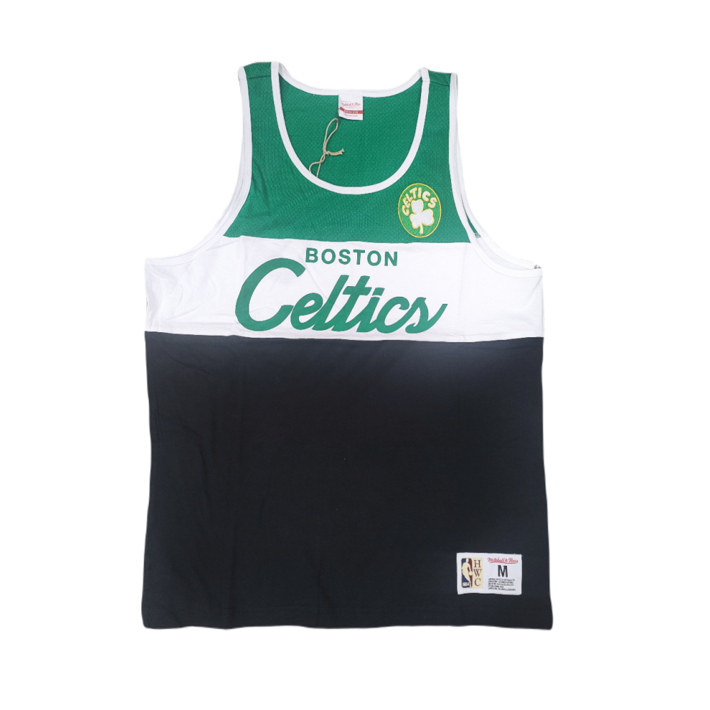 siguiente Evaluable Rezumar Camiseta Boston Celtics Mitchell & Ness de algodón | 2 MAS 1 Basket