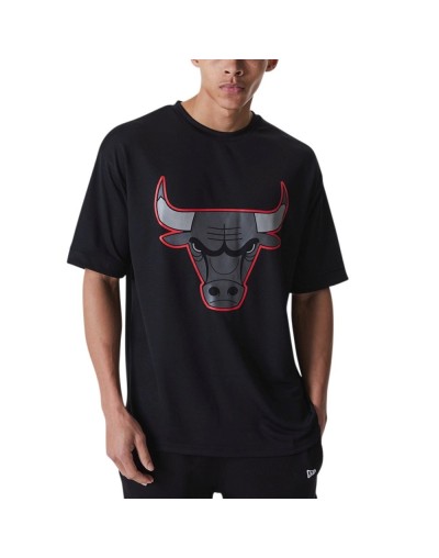 Camiseta New Era NBA Outline Mesh Oversized Chicago Bulls