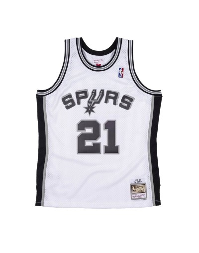 Camiseta Swingman Mitchell and Ness NBA Tim Duncan 21 San Antonio Spurs
