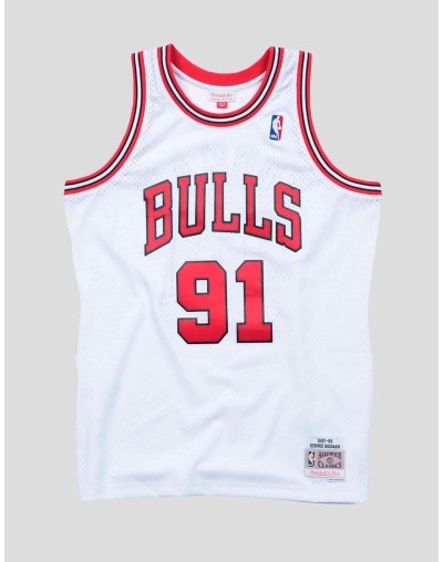 Camiseta Swingman Mitchell and Ness Dennis Rodman 91 Chicago Bulls