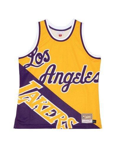 Camiseta Mitchell and Ness NBA Big Face Fashion Tank 5.0 Los Angeles Lakers