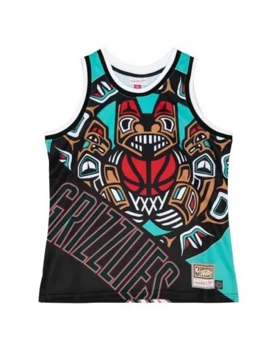 Camiseta Mitchell and Ness NBA Big Face Fashion Tank 5.0 Vancouver Grizzlies
