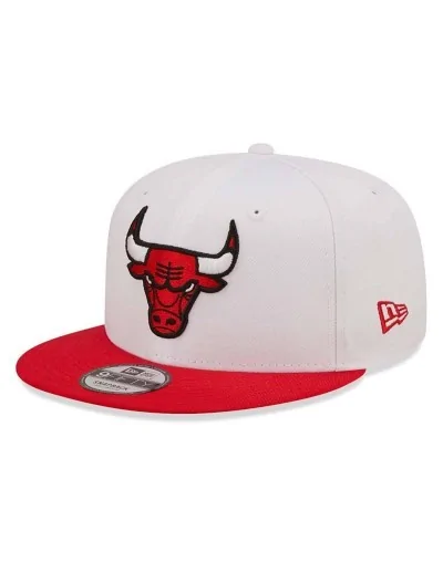 Gorra New Era Snapback 9FIFTY Team de los Chicago Bulls White Crown