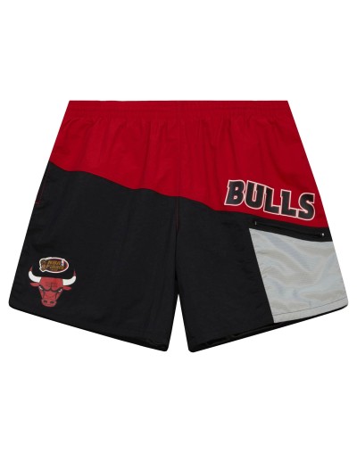 Short Just Don Chicago Bulls - Cursiva Negro & Rojo