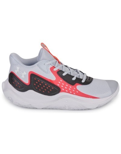Zapatillas de baloncesto UA Jet 23 gris/rojo unisex
