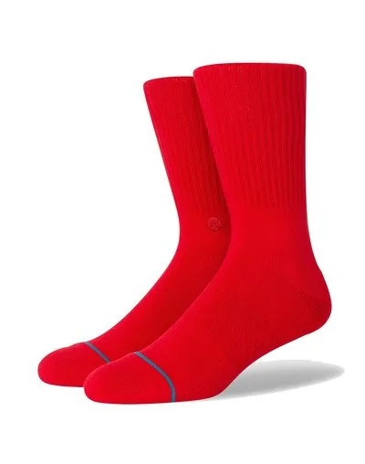 Calcetines Stance Icon Crew Sock Casual Rojo