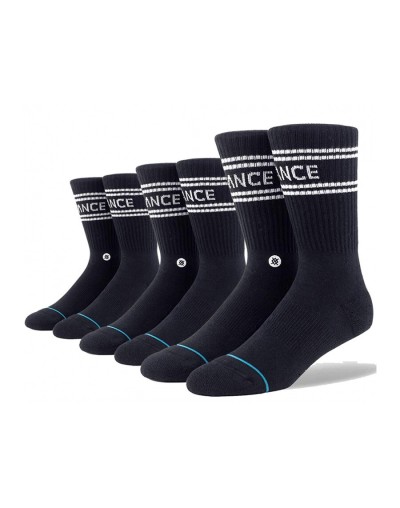 Calcetines Stance Basic 3 Pack Crew Negro