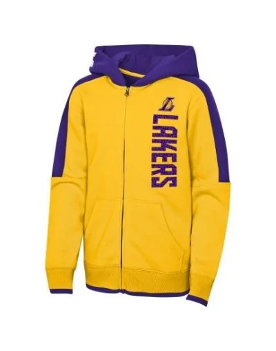 Sudadera Los Angeles Lakers Post Up Cb Fz Flc Outerstuff Junior