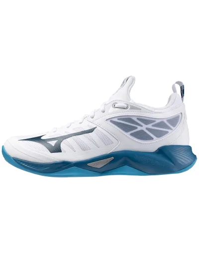Zapatillas de voleibol Wave Dimension Unisex White/Sailor Blue