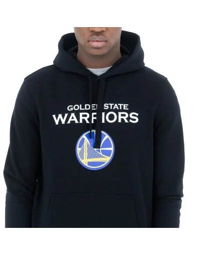 Sudadera estilo Pulóver Golden State Warriors Team Logo, Negro